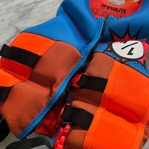Hyperlite Kids Life Vest - Blue and Orange
